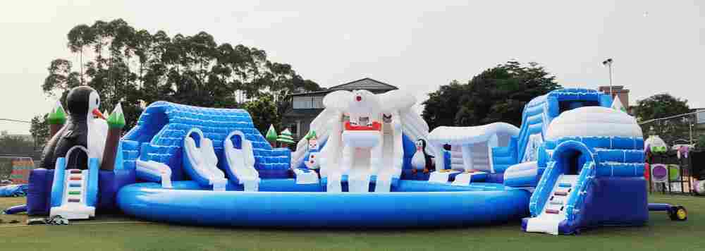 Наземный надувной аквапарк «Морское царство 2» 23*23*6 м