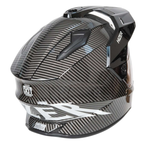 Шлем мото мотард HIZER J6808 №4 (M) carbon (2 визора)