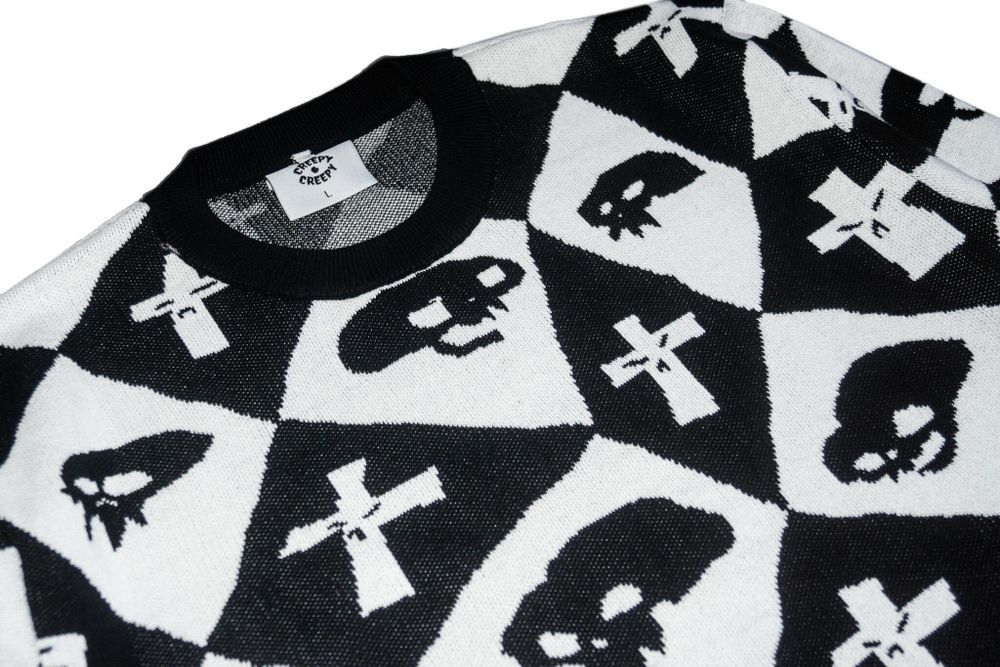 Купить Свитер Creepy Clothing Ромб черный Свитер Creepy Clothing Ромб черный