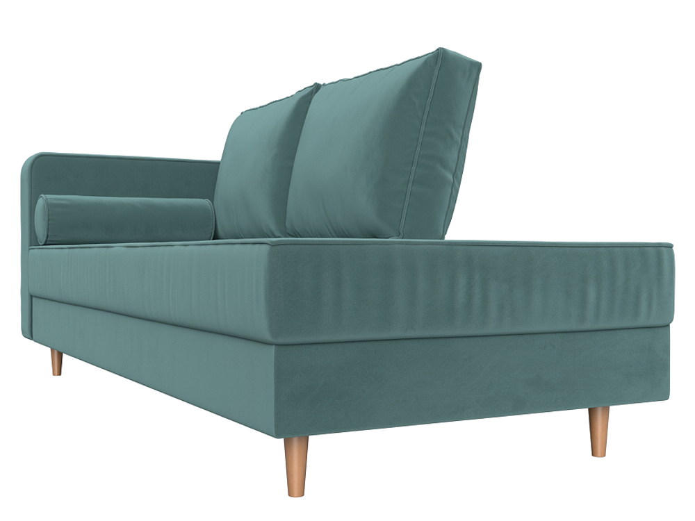 Кушетка Прайм левая, Бирюзовый, Велюр, 100874L