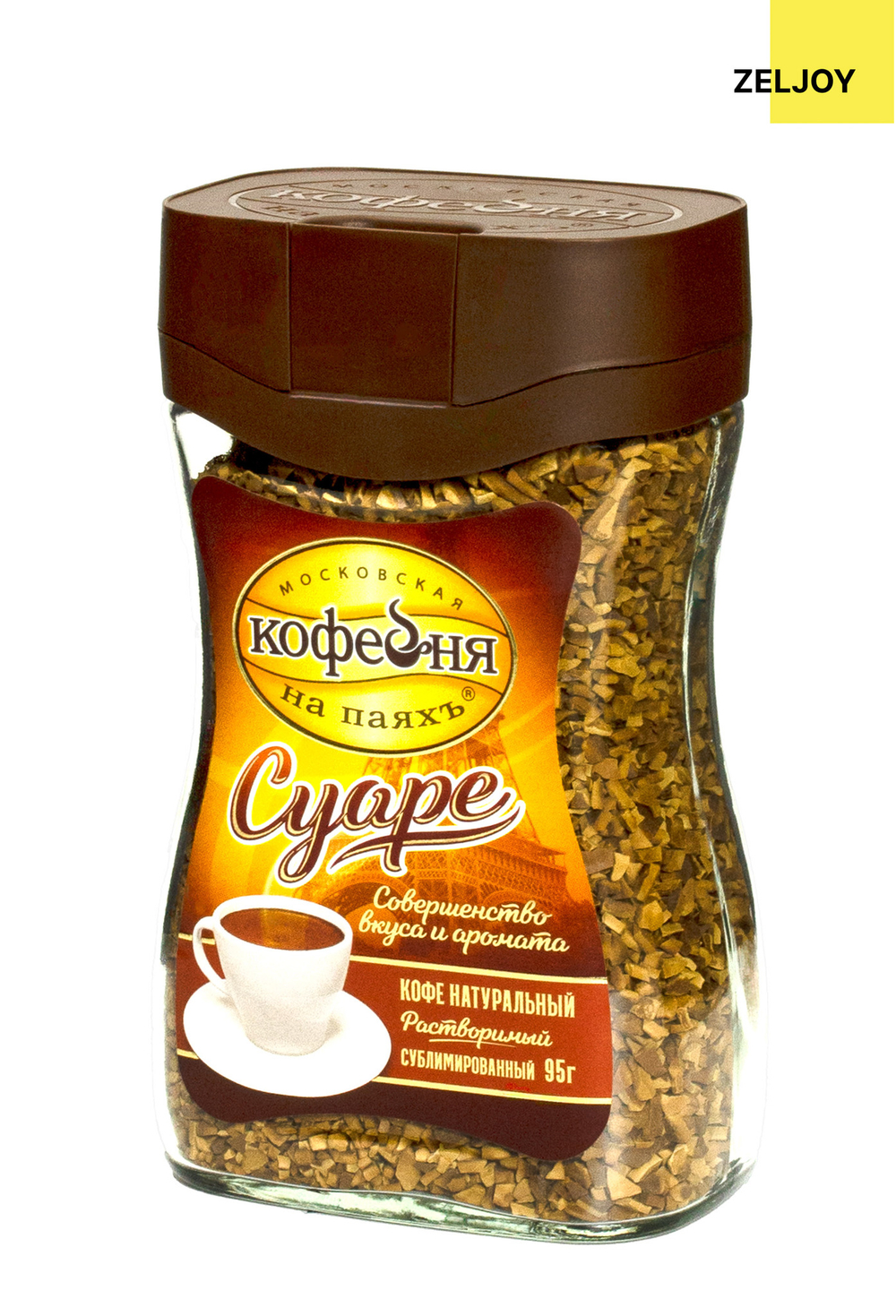 Кофе растворимый, MKП СУАРЕ 95 гр. (ст/б)