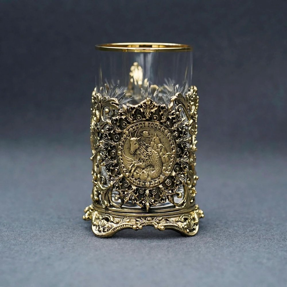 Подстаканник подарочный «Козерог» из серии знаки зодиака