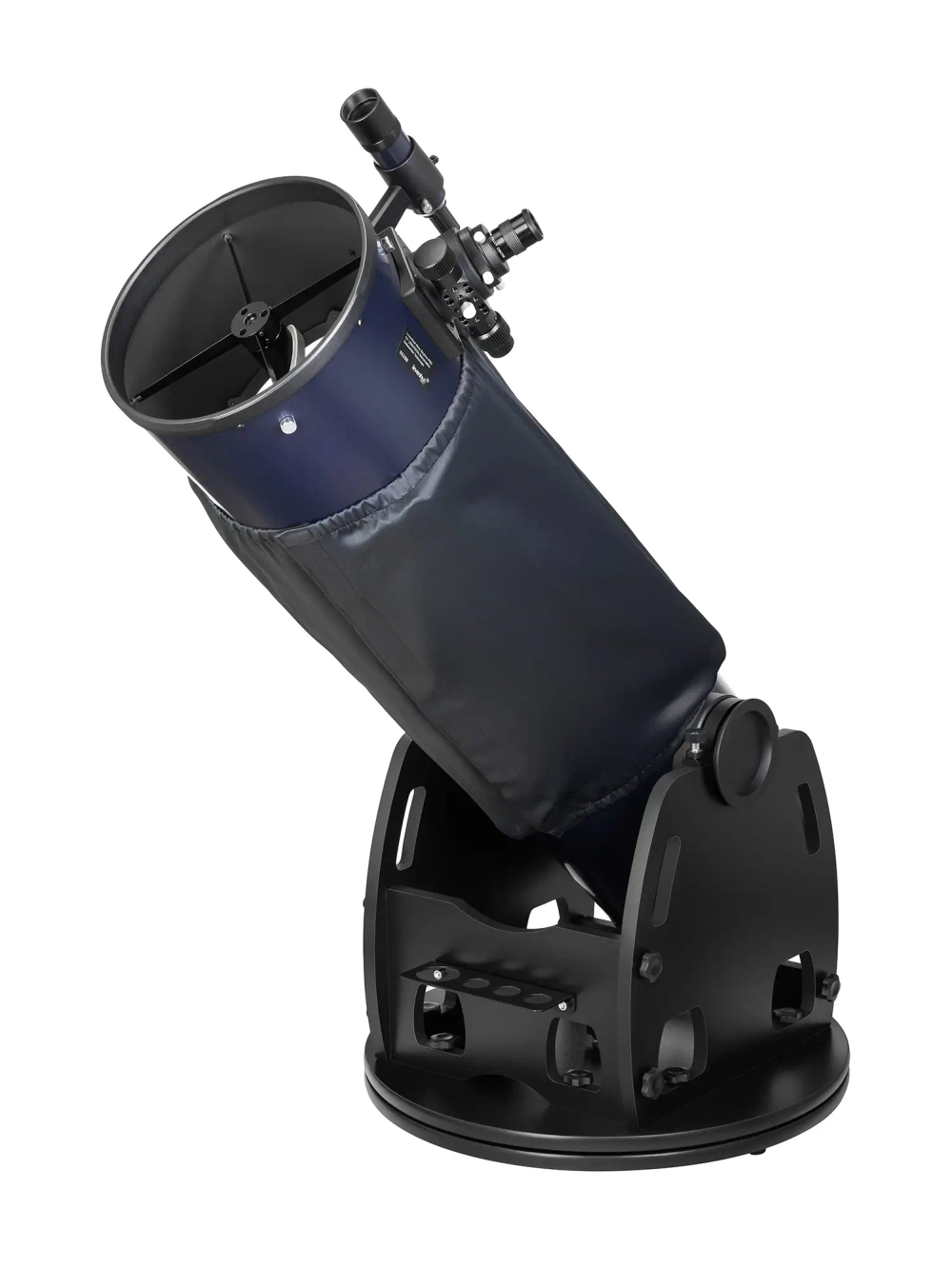 Телескоп Добсона Levenhuk New Skyline PRO 10" (250/1270) Retractable - синий кожух на трубе, боковой вид