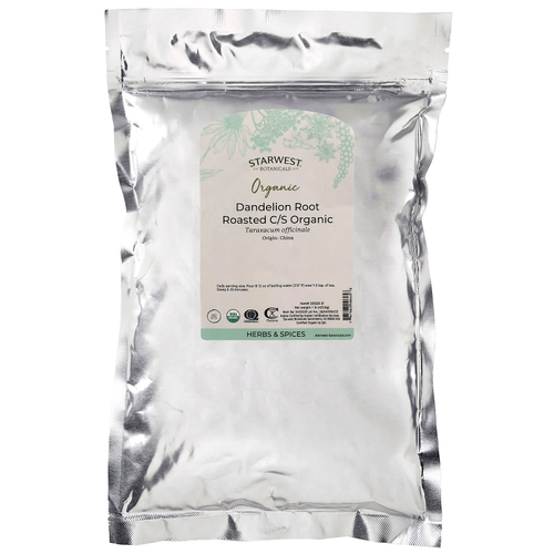 Starwest Botanicals, органический корень одуванчика, обжаренный, нарезанный и просеянный, 453,6 г (1 фунт)
