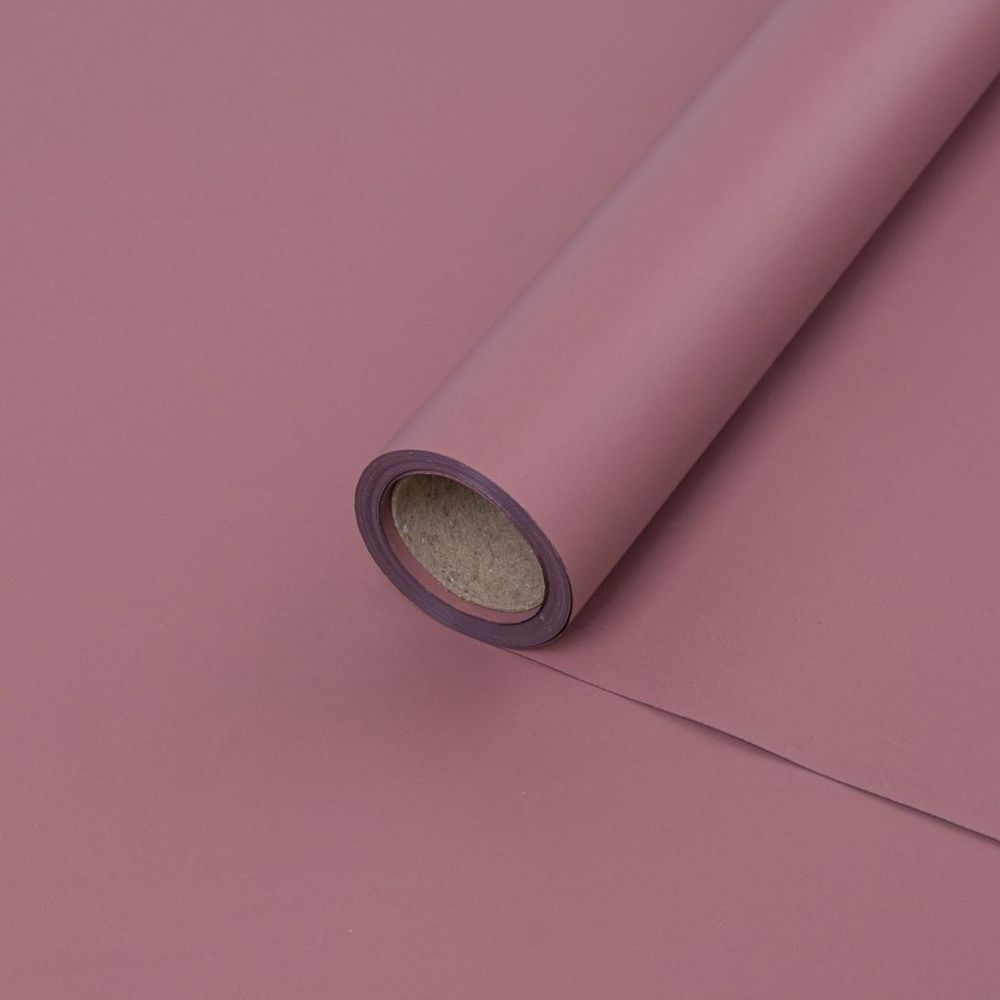 Плёнка МАКАРУНС 58см*10м ТЕМНО-ПУДРОВЫЙ