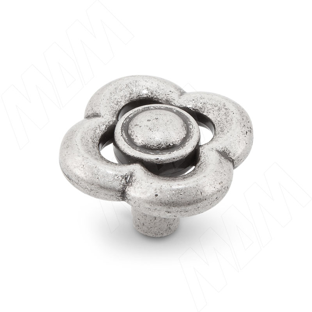 Ручка-кнопка серебро состаренное