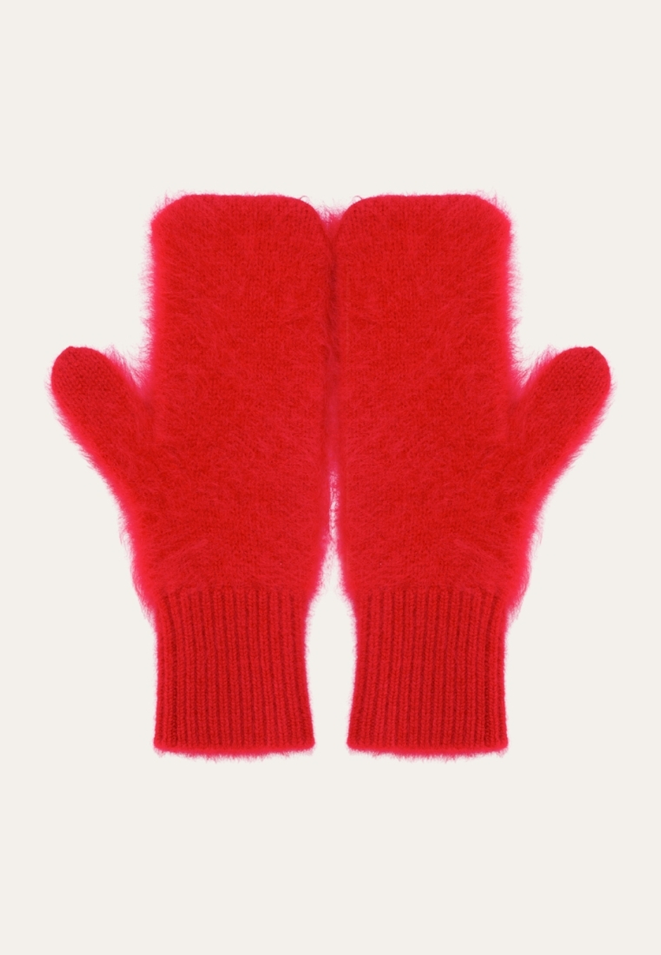 Варежки из пушистого кашемира