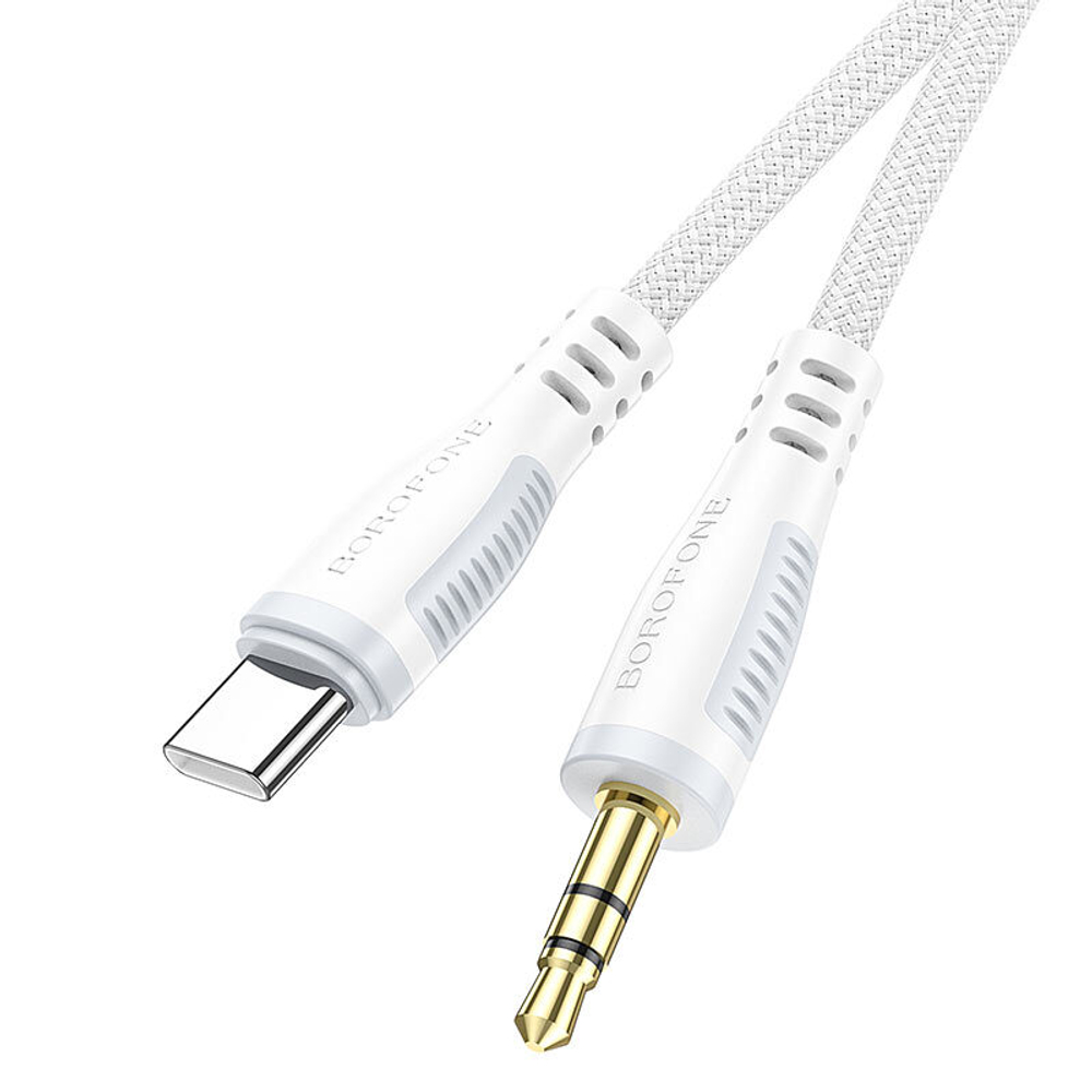 Аудио Адаптер BOROFONE BL14 Type-C - 3.5mm AUX (белый) подходит для Samsung