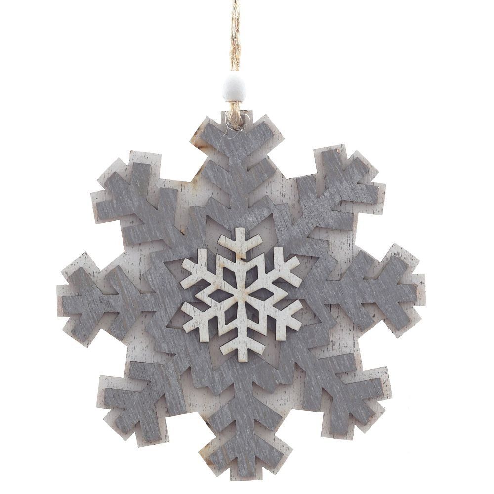 GAEM Украшение новогоднее "Снежинка", L9 W0,6 H11 см, 3в.