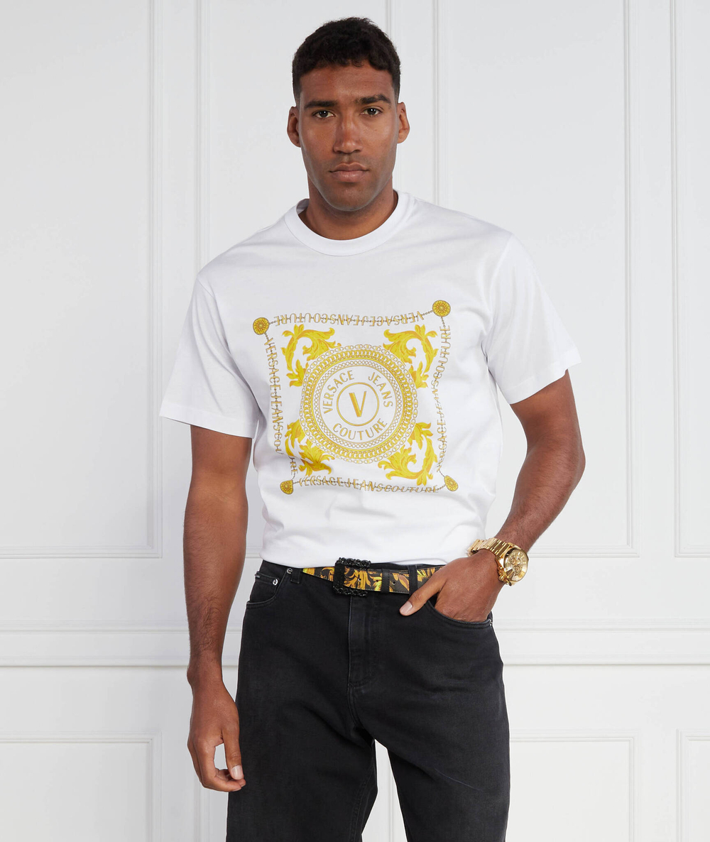 Футболка Versace Jeans Couture - белый(75GAHF07CJ00F)