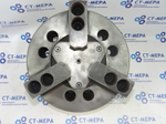 7102-0072 1-2 Патрон токарный механизированный самоцентрирующий трёхкулачковый 250 мм. с креплением на шпиндель через переходной фланец по ГОСТ 3889