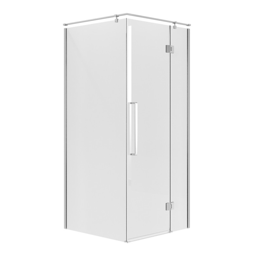Душевое ограждение Niagara Nova NG-6632-34 (100х100х195) квадрат,хром,дверь распашная,стекло прозрачное,1 место