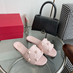 Valentino Flat Roman Stud Slide Sandal