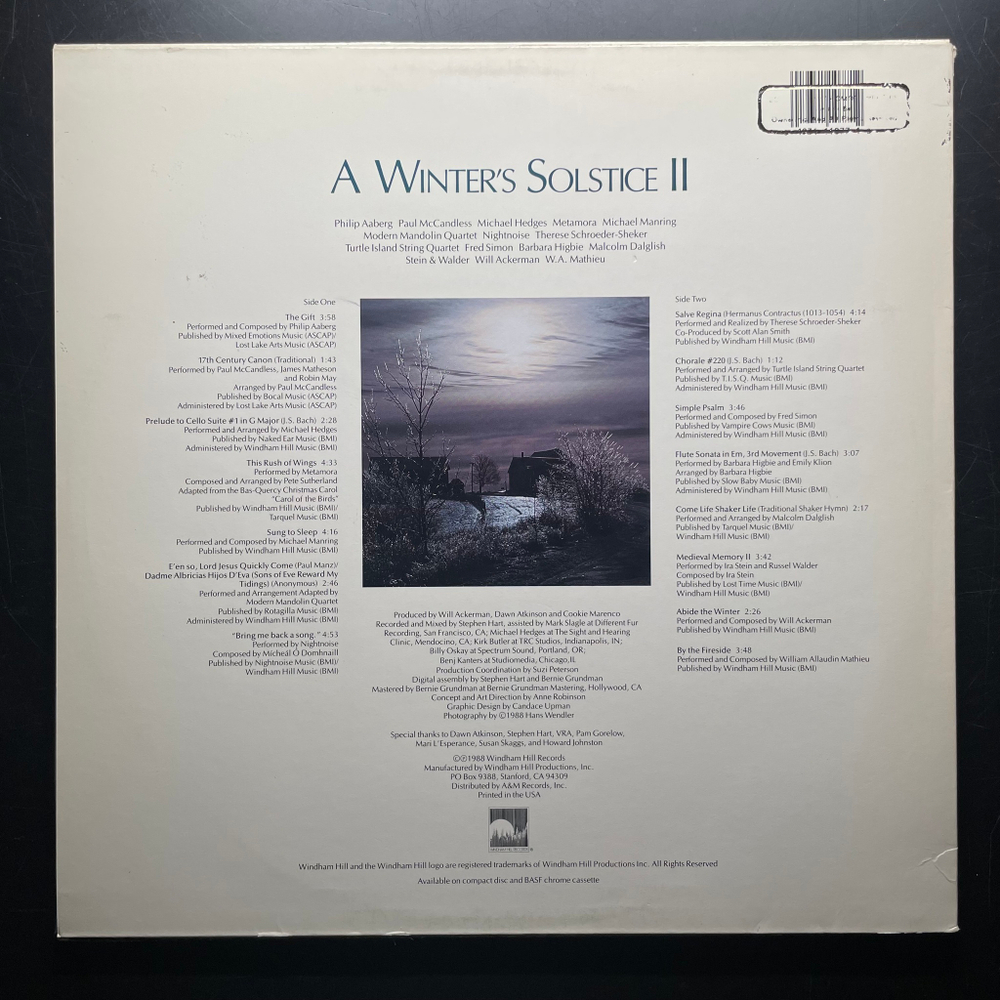 Windham Hill Artists ‎– A Winter's Solstice II (США 1988г.)