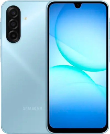 Смартфон Samsung SM-A175F Galaxy A17 128Gb 4Gb голубой моноблок 3G 4G 2Sim 6.7" 1080x2340 Android 15 50Mpix 802.11 a/b/g/n/ac NFC GPS GSM900/1800 GSM1900 microSD max2048Gb