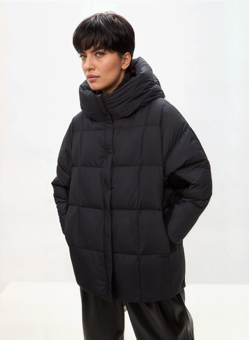 Комбинированный пуховик