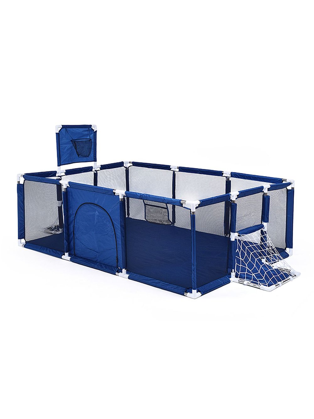 Манеж детский прямоугольный (120*180*60) цвет синий (М11-1)