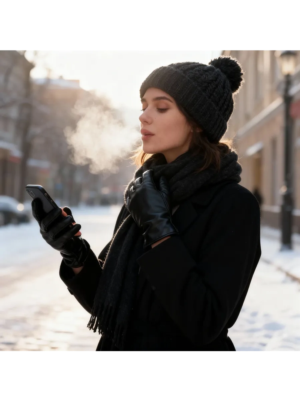 перчатки демисезонные теплые на меху модные удобные