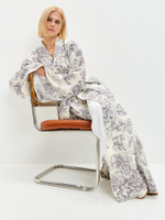 Графитовое муслиновое кимоно