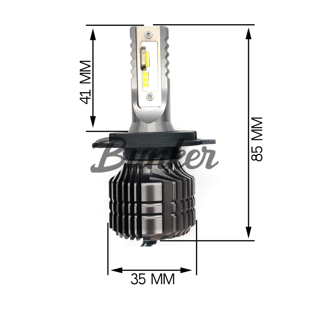 Cветодиодные лампы Sariti F5 H4 6000K,12V