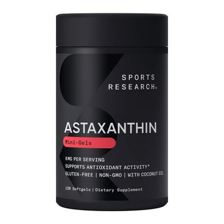 Sports Research, Астаксантин 6 мг, Astaxanthin 6 mg, 120 капсул