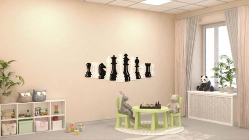 Декоративная панель "Шахматные фигуры"