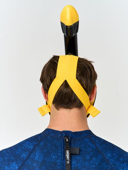 Маска полнолицевая Sargan Планета океан 2.0 черный/желтый