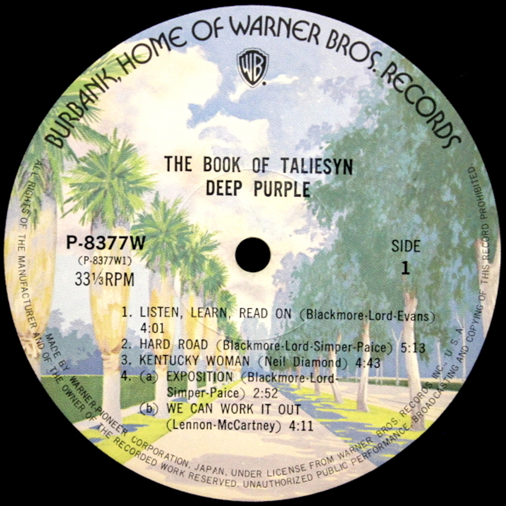 Deep Purple / The Book Of Taliesyn (LP)