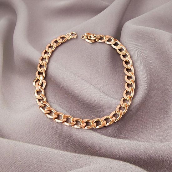 Цепочка толстая бижутерия, цвет золотой