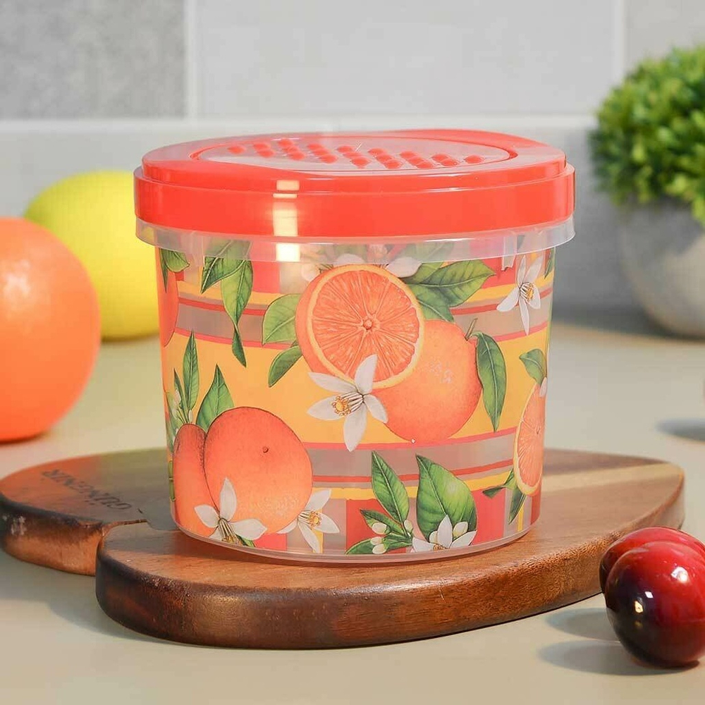 Банка с завинчивающейся крышкой 0,7л "Asti. Сицилия", цвет красный