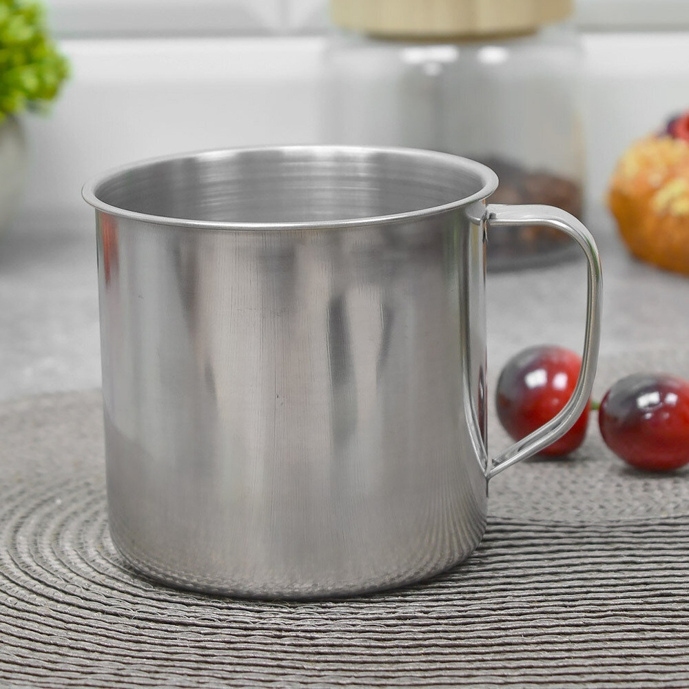 Кружка 600мл нерж 10см Эконом