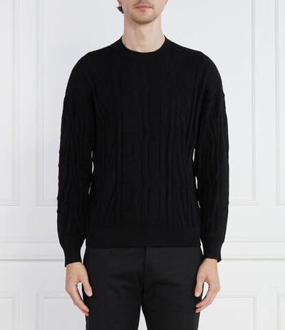Хлопковый свитер Emporio Armani - черный(6R1MX4 1MFVZ)