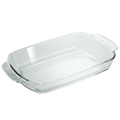 Форма для запекания прямоугольная 2,2 л 345×200×51 мм из жаропрочного стекла РК-0054 "ЗАБАВА"