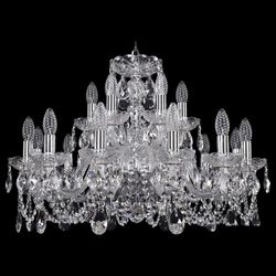 Подвесная люстра Bohemia Ivele Crystal 1402 1402/12+6/240/Ni