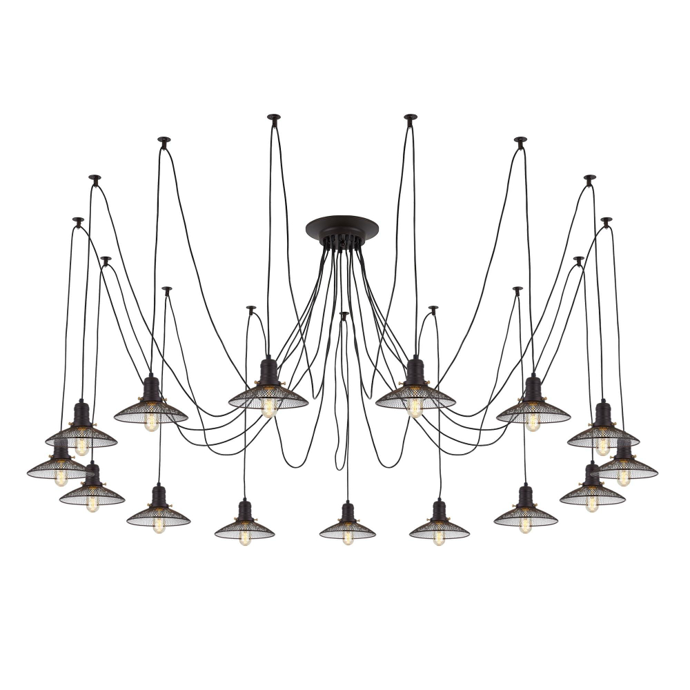 Citilux Эдисон CL451152 Люстра паук Венге