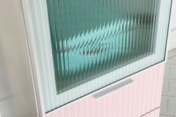 Шкаф однодверный "Зефир" 107.03, (Белое дерево/пудра розовая (эмаль))