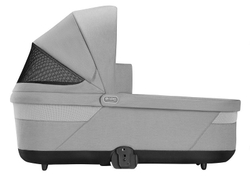 Коляска 3 в 1 Cybex Balios S Lux BLK и автокресло Aton B2 i-Size Volcano Black с базой isofix Base One Lava Grey с дождевиком