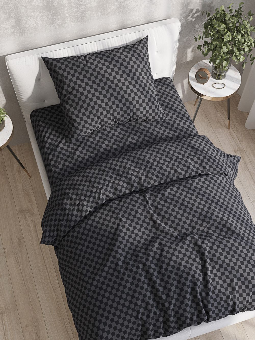 Постельное белье поплин Сказка "Роджер" 1,5-сп Наволочка 50х70 см 1 шт Простынь на резинке 90x200 см Пододеяльник 145x215 см