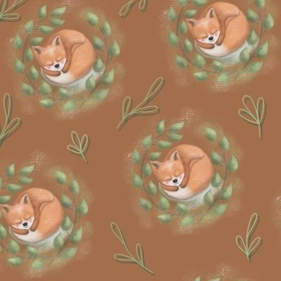 Спящая лисичка