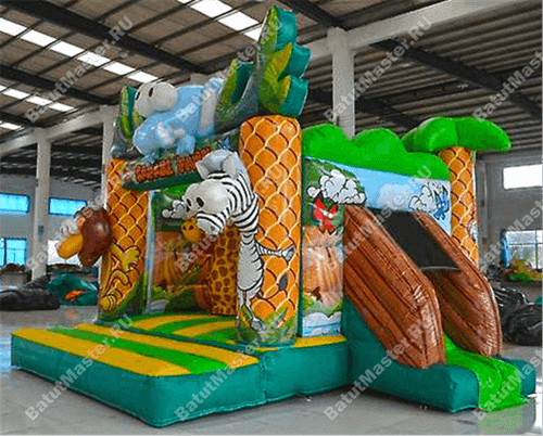 Коммерческий надувной батут "Чудо-сафари"