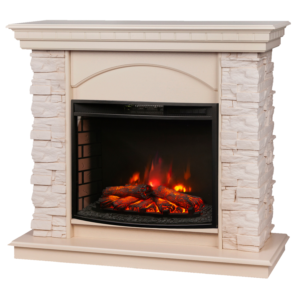 Каминокомплект Real Flame Elford WT с очагом Evrika 25,5