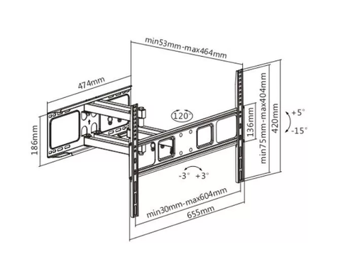 Кронштейн ULTRAMOUNTS M8-73