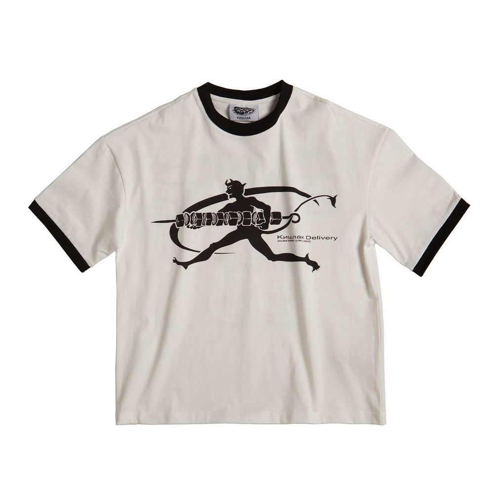T-Shirt White “Кишлак Delivery”