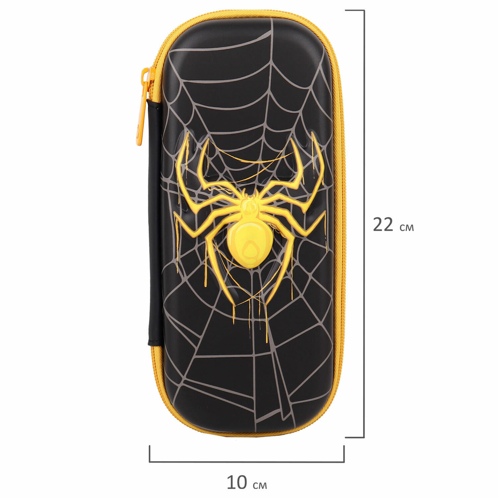 Пенал BRAUBERG 1 отделение 1 откидная планка EVA 22х10х5 см "Venomous spider" (2 штуки в упаковке)