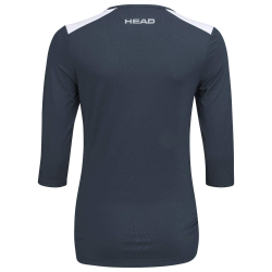 Женская теннисная футболкаHead Club 22 Tech 3/4 Shirt - Blue