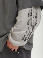 Мужская Рубашка-регби Typo Print Layered