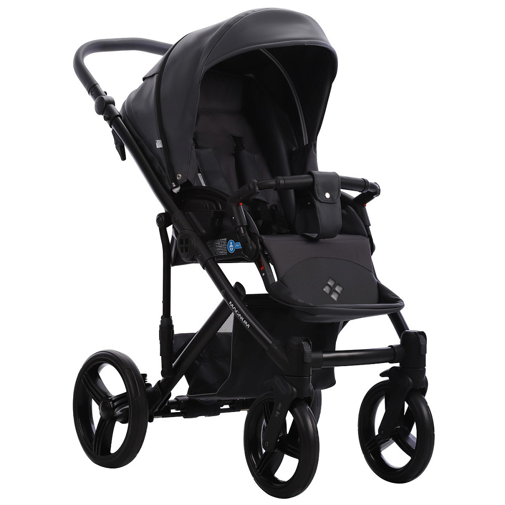 Детская коляска Bebetto Magnum Prima 2 в 1 03 т.серая кожа