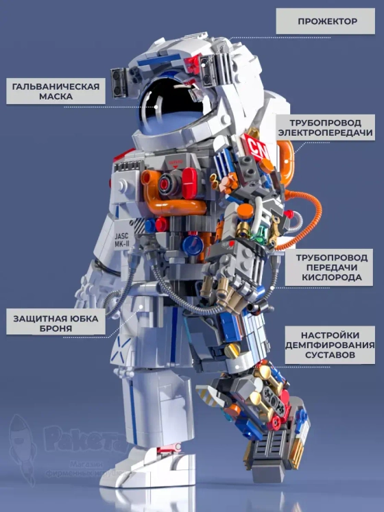 3D конструктор астронавт