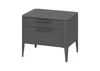 Тумба прикроватная Type 2 ящика ширина 60 см (темно-серый)