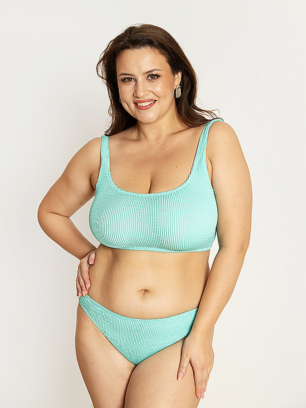 Топ купальника мятный